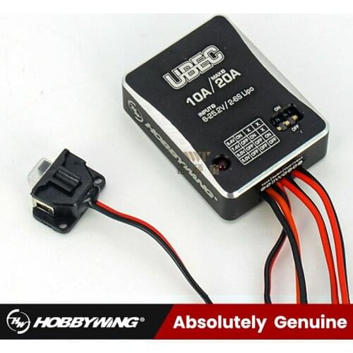 Hobbywing RC Car 10A 2-6S UBEC Module UBEC-10A External BEC Switching Board DC-DC Regulator Voltage Switches 5.0V 6.0V 7.4V 8.4V
