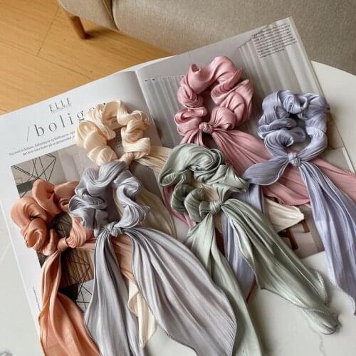Ribbon hair scrunchies elastic hiar bands headwear hair accessories