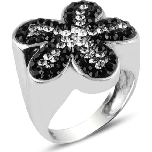 Silver 925 Sterling Zircon Stone Ring