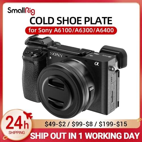 SmallRig DSLR Camera Rig Cold Shoe Relocation Plate for Sony A6300/A6400 Camera For Vlog Microphone Monitor attachment BUC2317