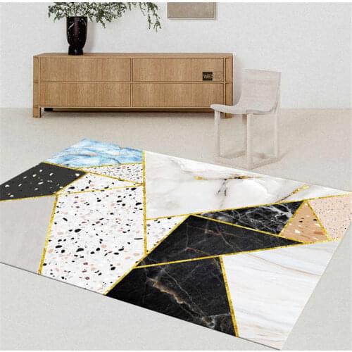 Modern Marble Carpet Living Room Table Rug Nordic Simple Large Sofa Carpet Area Rug For Bedroom Chair Mat Non-slip Floor Mat