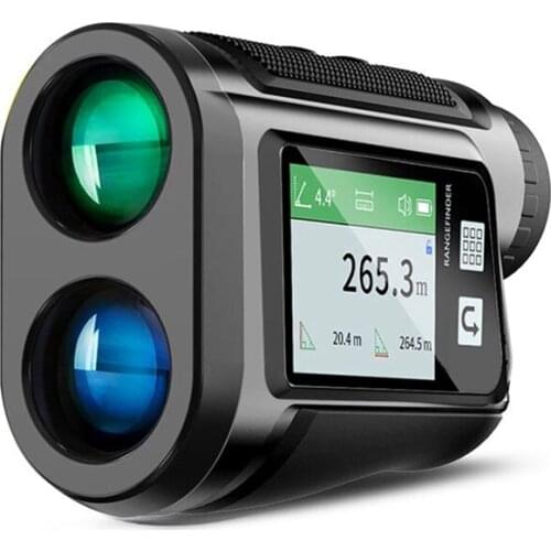 Sport Golf Rangefinder Hunting Range Finder Rechargeable Press Screen Distance Measuring With Flag-Lock 600M