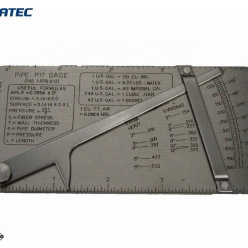 Pipe pit Concave welding gauge