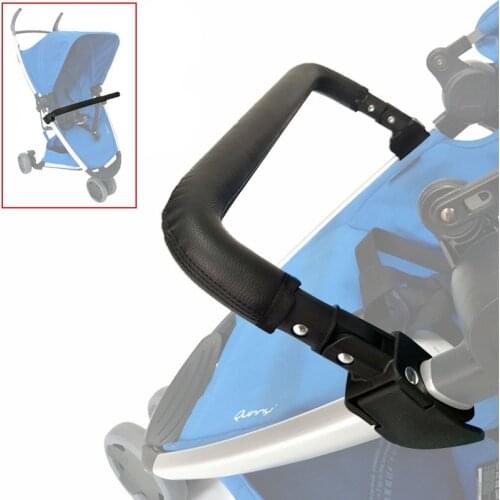 Armrest For Quinny Zapp Express Baby Trolley Bumper Bar Safety Bar Handrail Baby Cart Accessories Adjustable With Leather Cover