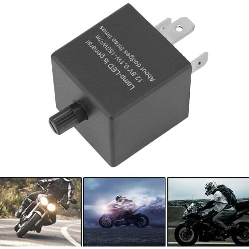 Universal 12V Car Motorcycle LED Flasher Relay Electronic Adjustable Freauency LED Turn Signal Light Blinker Flasher Relay 3pins