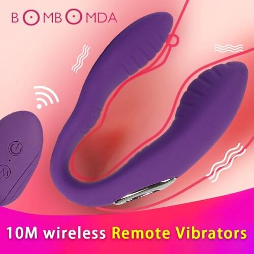 U Shape Couple Vibrator Sex Toys for Adults Women Remote Control Vagina G Spot Massager Clitoris Stimulator Female Masturbator