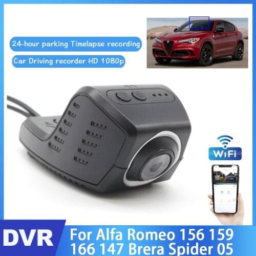 HD Driving Recorder Car Wifi DVR Camera For Alfa Romeo 156 159 166 147 Brera Spider 05 Novatek 96672 Car Dash Cam Video Recorder