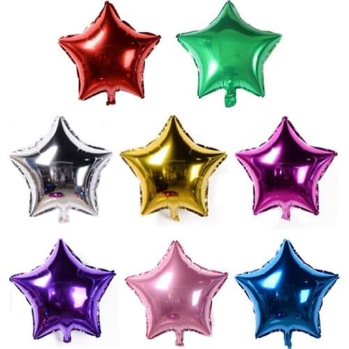 32 inch five-pointed star balloon golden silver birthday party festive celebration decoration star balloon wholesale