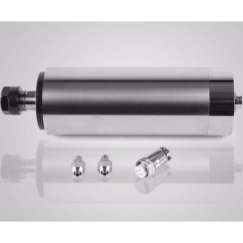 High Speed Water Cooled 1.5KW Spindle Motor Impact Structure with a speed of 8000-24000 R/min