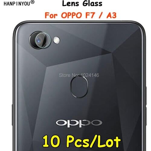 10 Pcs/Lot For OPPO F7 / A3 Ultra Thin Clear Back Camera Lens Protector Soft Tough Hard Tempered Glass Protective Film Guard