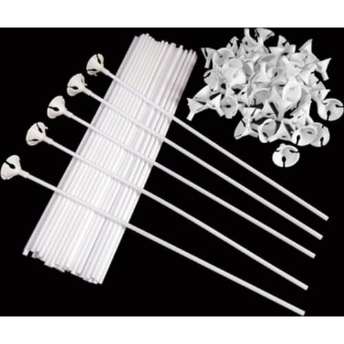 10Pcs Balloon Stick 30Cm Latex Ballon Sticks Hand Balloons Holder Birthday Party Decorations Balloon Accessories