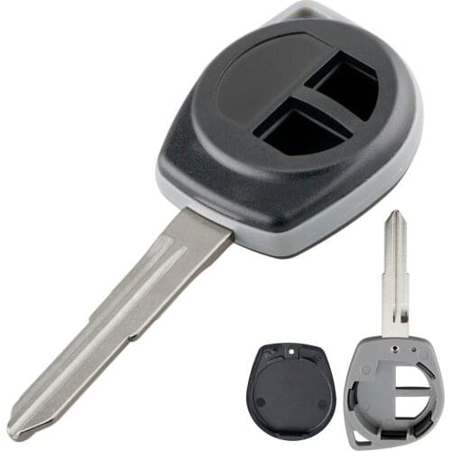 2 Buttons Remote Car Key Fob Case Shell Replacement Remote Cover with TOY43 Blade for SUZUKI IGNIS ALTO SX4 VAUXHALL