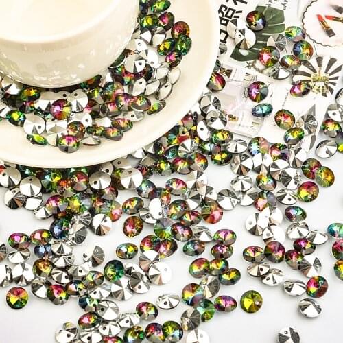 50pcs/lot 8mm Craft Lampwork Glass Loose Bead Czech Cabochons Murano Oblate Crystal Beads Jewelry DIY For Necklace Pendants