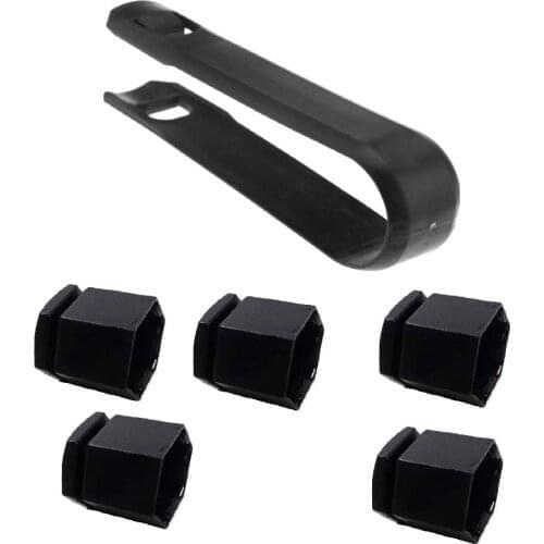 6xBlack Wheel Nut Covers & Bolt Cover Removal Tool for Opel Oe 90343694 1008209