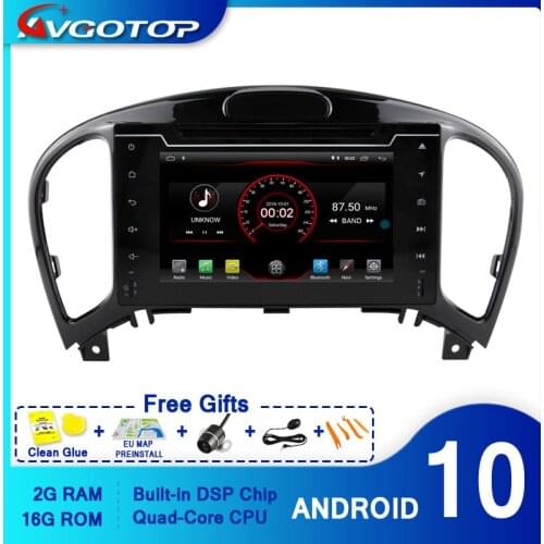 AVGOTOP Android 10 Car Radio GPS DVD Player for NISSAN JUKE 2017 Wifi Vehicle Multimedia