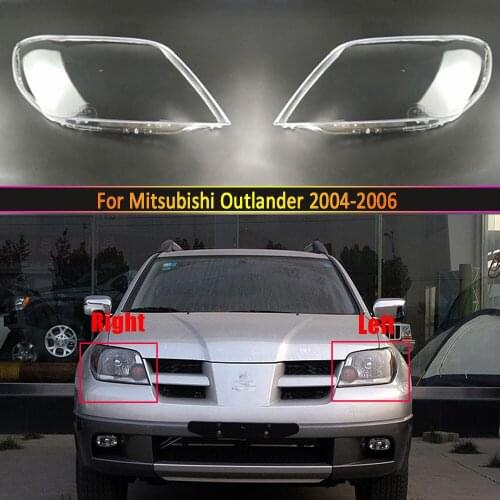 Car Headlight Lens For Mitsubishi Outlander 2004 2005 2006 Headlamp Cover Replacement Auto Shell