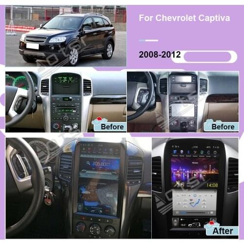 13.8 Inch Tesla Screen Auto Car Stereo Android 9 Player For Chevrolet Captiva 2008 2009 2010 2011 2012 GPS Navi Radio Head Unit