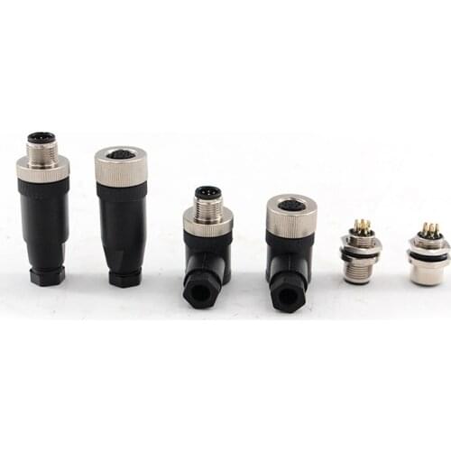 Car waterproof Circular Plastic Aviation Connectors Industrial Transducer Signal Adapter for New energy vehicles Light M12 8 Pin