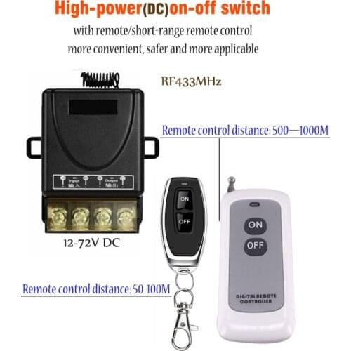 COLOROCK Wireless Remote Control Switch DIY RF433MHz Control High Power Wide Voltage