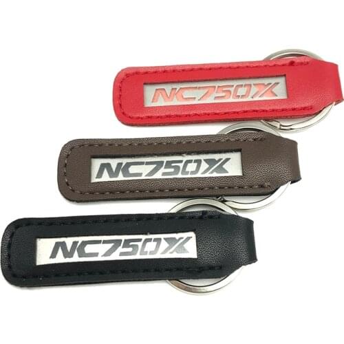 Motorcycle Key Chain Key Ring Keyring Leather Keychain Fashion Gift fits For HONDA NC750X NC 750X NC750 X Motorcycle Accessories
