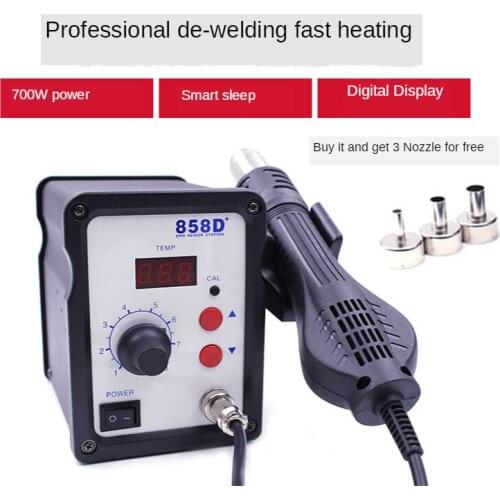 Hot Air Gun 858D Rework Solder Station7000W Blower Hair Dryer Hairdryer Soldering Heat Gun 220V For SMD SMT Welding Repair