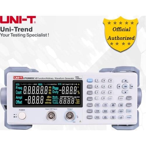 UNI-T UTG9005C-II function / arbitrary waveform generator; 5MHz single channel digital signal source, 125MS / s sampling rate