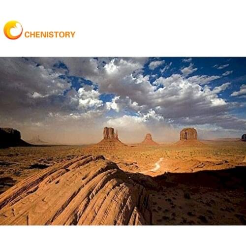 CHENISTORY Diamond Painting Sunset Full Square Drill Diamond Embroidery Landscape Cross Stitch Mosaic Sale Crafts Home Decor Kit