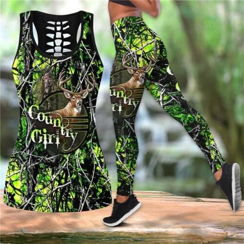 2 Piece Clothes Female Colorful Sports Sets for Women Graphic Tank Top and High Waist Leggings Summer Plus Size Gothic Print