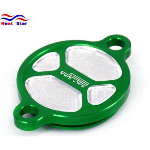 CNC Motorcycle Billet Engine CNC Oil Filter Cap Cover For KAWASAKI KX450F KX 450F 2016 2017 Dirt Bike
