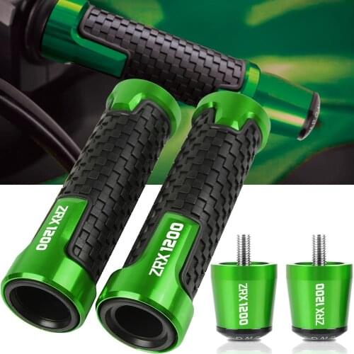 Motorcycle Handlebar Grips Ends Handle Bar Cap End Cap Plug For Kawasaki ZRX1200 R ZRX1200R ZRX 1200 R 2001-2005 2002 2003 7/8"