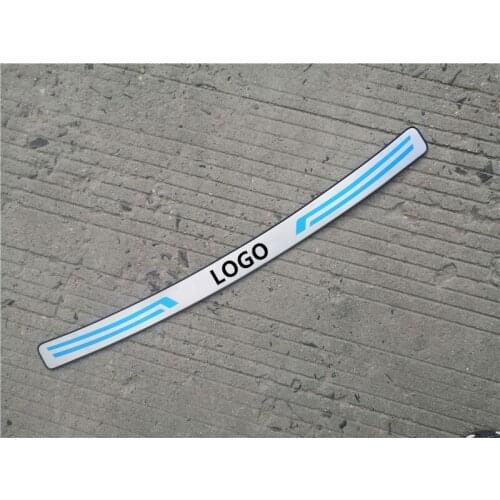 Stainless steel Ultra thin car Rear Bumper Protector Sill Trunk Rear guard Tread Plate for Peugeot 308 2011-2015 Car styling