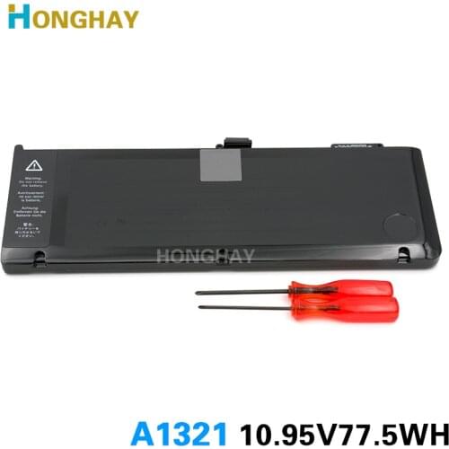 HONGHAY New 10.95V-77.5Wh A1321 Battery For Macbook Pro 15" A1286 Unibody 2009 2010 Years