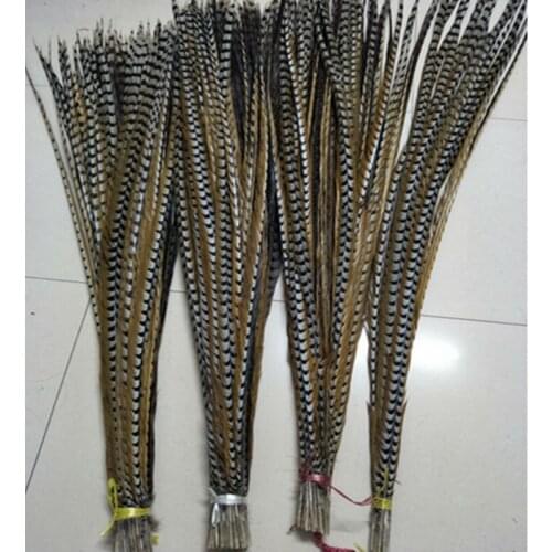 Wholesale 50pcs/lot Large Size 100-110 cm (40-44 inch ) Natural Reeves Venery Pheasant Tail Feathers