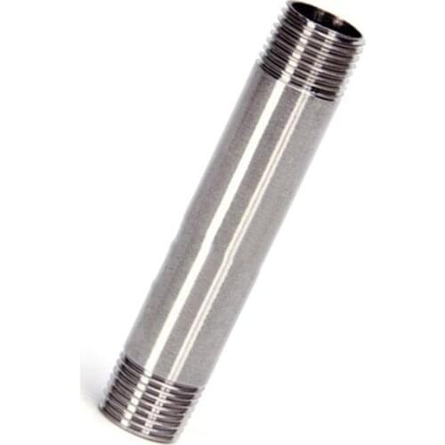 1/4" 3/8" 1/2" 3/4" 1" BSP Male Thread Long Nipple 304 Stainless Steel Pipe Fitting Connector Adapter Length 150mm