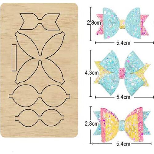 Bow cutting dies new die cut &wooden dies Suitable for common die cutting machines on the market 3 Type