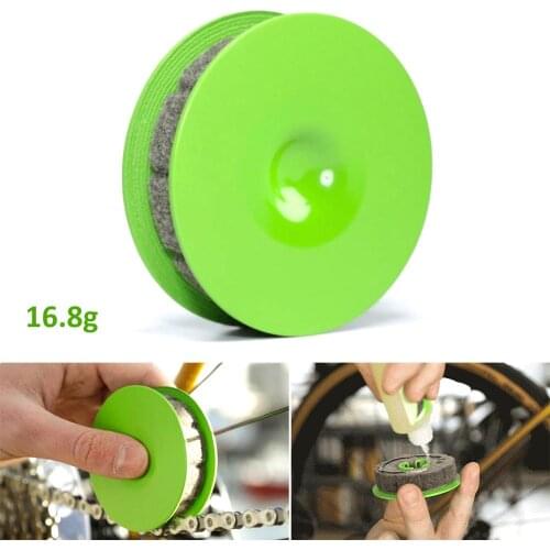 SALE Bicycle Chain Roller Oiler Bike Repair Maintenance Wool Lube Oil Lubricator Tool Outdoor Anti-resistance Repairing Elements