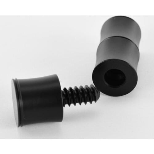 Billiards Pool Cue Sticks Accessories: 2Pcs 3/8 x 10 Threaded Billiard Cue Joint Protectors, Black, Strong Plastic