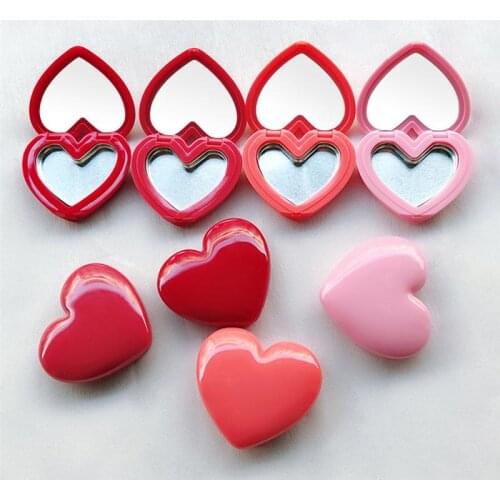 4PCS Lovely Empty Eyeshadow Box Heart Shape Refillable Container Case For Beauty Cosmetic Lipstick Lip Balm Eyeshadow Blusher