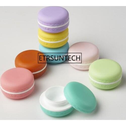 Candy Color Macarons empty cosmetic containers Lipstick lip balm holder DIY sub-bottling cream jars F1258