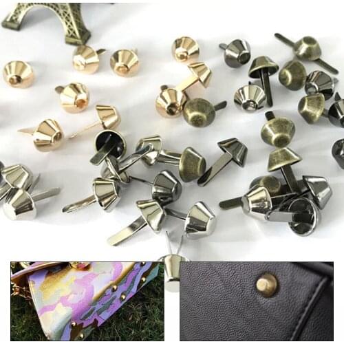 DIY Handcraft Rivets For Clothes Bags Shoes Spikes Leather Studs Rivet Tool 12mm Garment Rivet Punk Accessories Decoration 50PCS
