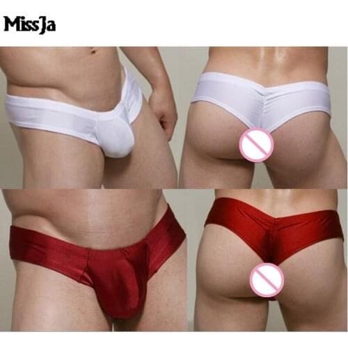 Sexy Men Underwear Briefs U Convex Big Pouch Design Wonderjock Men Cotton Briefs For Man Bikini Hot Sale