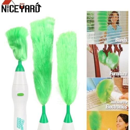 NICEYARD Electric Feather Duster Multifunctional Soft Microfiber Dust Cleaner Brush For Home Furniture Car Window Bookshelf