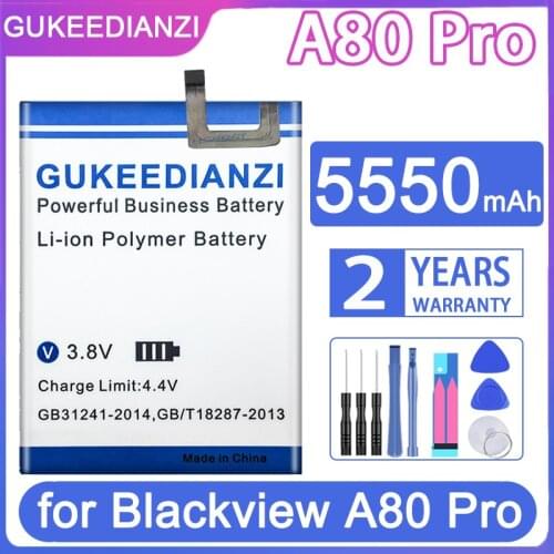 GUKEEDIANZI Replacement Battery A80Pro 5550mAh for Blackview A80 Pro Mobile Phone