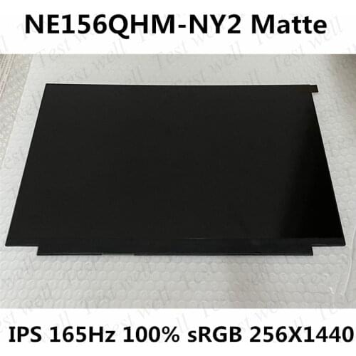 15.6'' LCD Screen Replacement For BOE exactly model NE156QHM-NY2 V8.0 165HZ 100% sRG QHD 2560X1440 Matte eDP 40pins LED Matrix