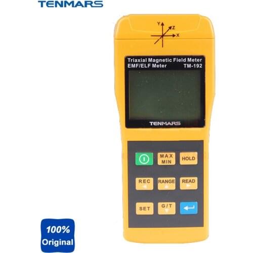 TM-192 3-Axis Electromagnetic Radiation Detectors Magnetic Field Meter Extremely Low Frequency (ELF) of 30 to 2000Hz
