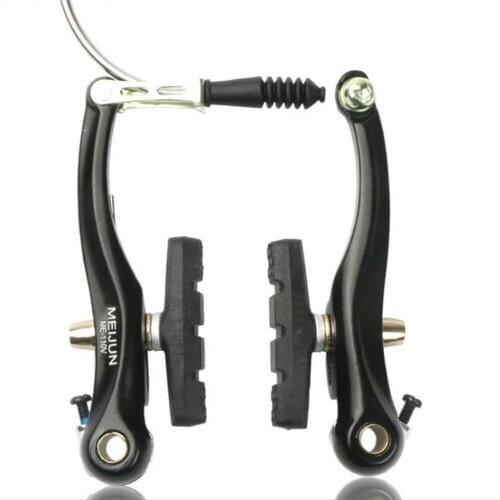 Aluminum Alloy Mountain V Brake Clamp Bike Front Rear Leather Brakes Black MTB Road Bicycle Brakes Caliper Cycling Parts