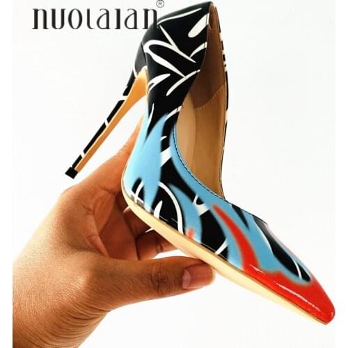 8 10 12CM High Heel Shoes Woman High Heels Pump Shoe Spring Autumn Sandal Heels Women Pumps Dress Wedding Shoes Patent Leather
