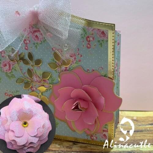 Die cut metal die cutting die 4pc flower floral spring Alinacraft Scrapbook paper flower craft card album punch stencil art cut