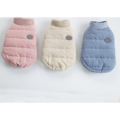 Dog Warm Cotton Padded Vest Pet Winter Clothes For Small Medium Large Dogs Cold Weather Pet Zip Coat Jacket Clothing For Cat