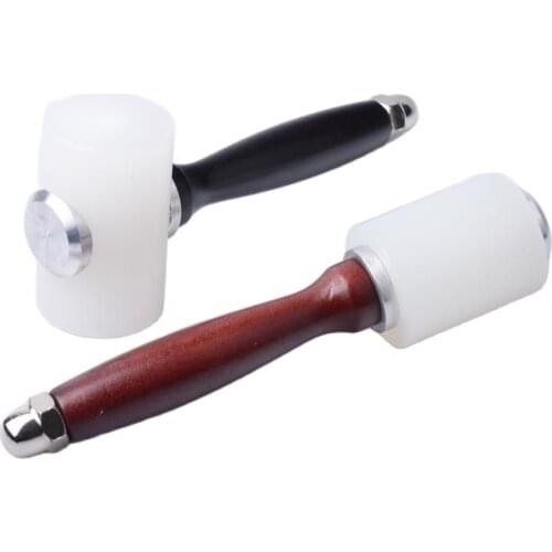 1 Piece Set Of Leather Carving Hammer Diy Craft Cowhide Punching Cutting Tool With Wooden Handle Leather Craft Carving Tool
